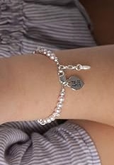 handsome teeny pink pearls lil sis baby sister bracelet